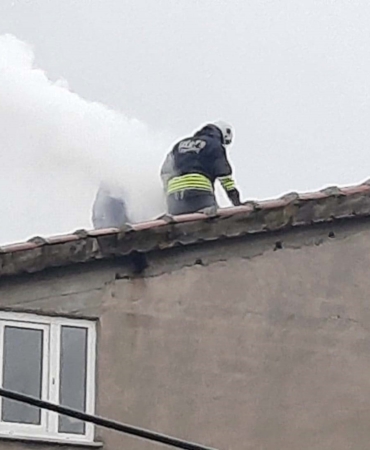 Muratlı’da baca yangını korkuttu