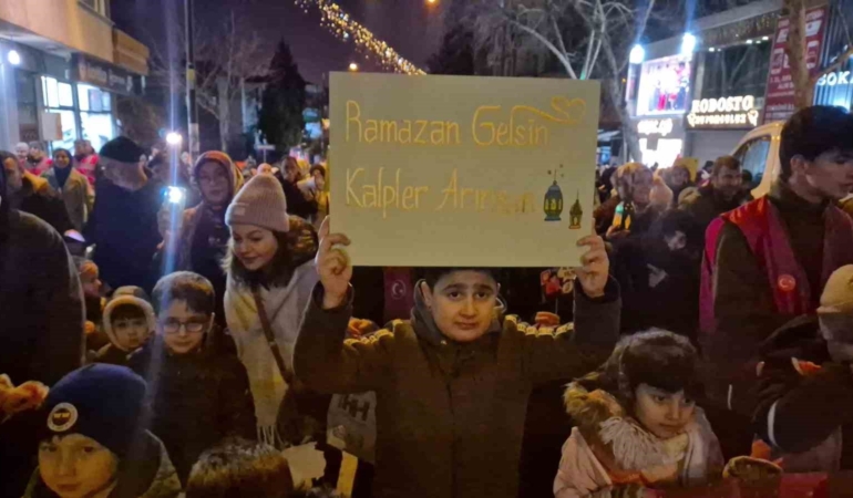 Tekirdağ’da ’Hoşgeldin Ramazan’ yürüyüşü