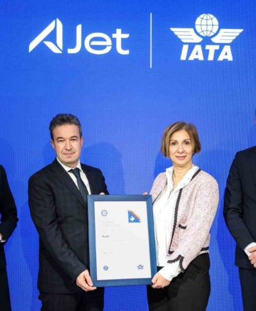 AJet, IATA sertifikasını aldı