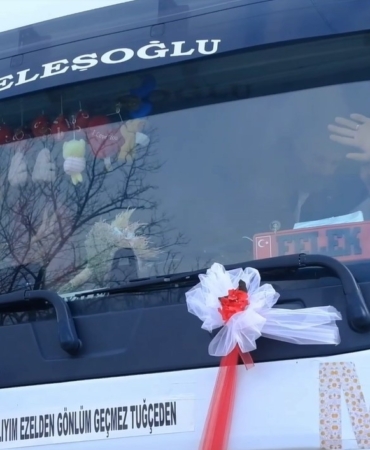 Gelini evinden tırı ile aldı