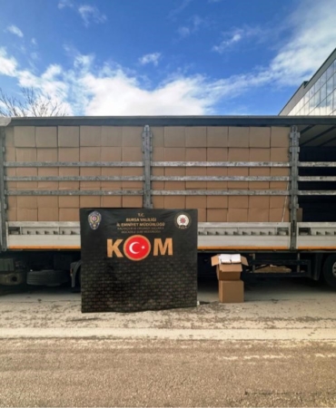 Bursa’da 10 milyon 510 bin adet kaçak makaron ele geçirildi