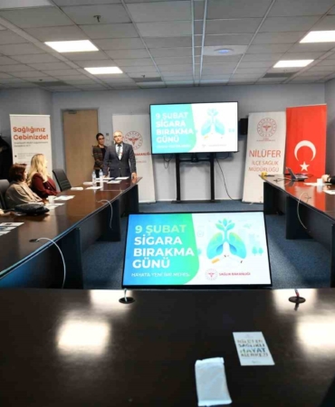 Sigarayı bırakan 25 çalışana sertifikaları takdim edildi