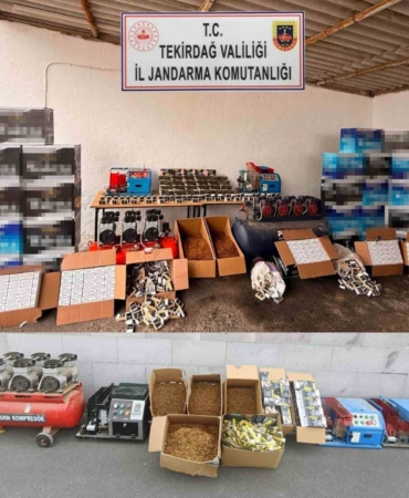 Tekirdağ’da "Türkiye Duman" uygulaması: 4 aranan şahıs yakalandı, 47 kilogram tütün ele geçirildi