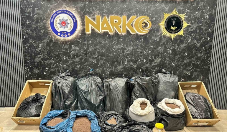 İstanbul’da kahveye emdirilmiş 374 kilo 600 gram uyuşturucu madde ele geçirildi