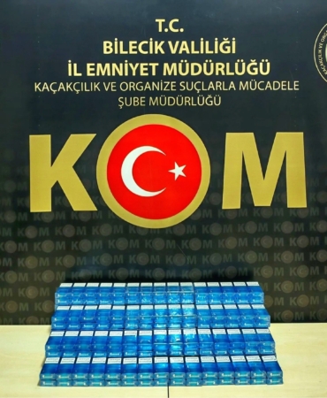 Bilecik’te 300 adet gümrük kaçağı sigara ele geçirildi