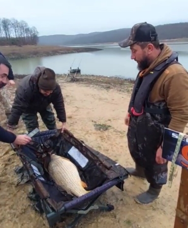 Ömerli Barajı’nda 12 kilo 770 gramlık sazan yakalandı