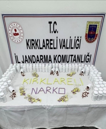 Lüleburgaz’da uyuşturucu operasyonu: Binlerce hap ele geçirildi