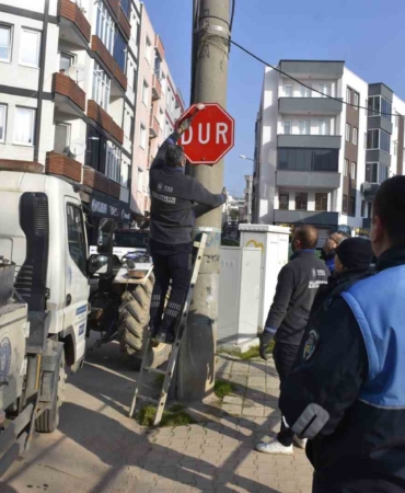 Karacabey’de tek yön uygulaması başladı