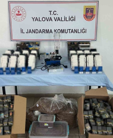 Yalova’da kaçak sigara operasyonu