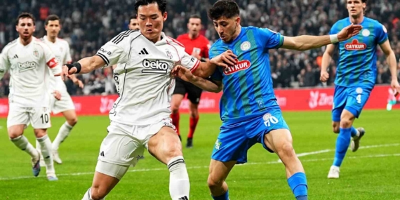 Ziraat Türkiye Kupası: Beşiktaş: 3 - Çaykur Rizespor: 0 (İlk yarı)