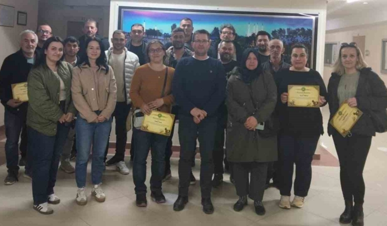 Edirne’de diplomalı çobanlar kursu tamamladı
