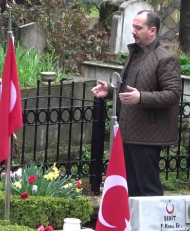 Şehit ailelerinden bayram ziyareti