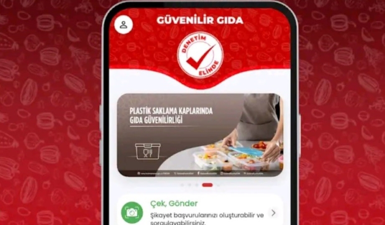 Bozuk gıdaya mobil telefondan ihbar imkanı