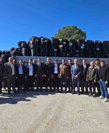 Bilecik’te 58 çiftçiye 809 bin 200 metre damlama sulama borusu desteği verildi