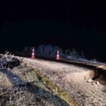 Bilecik’te yağış nedeniyle köy yolu çöktü