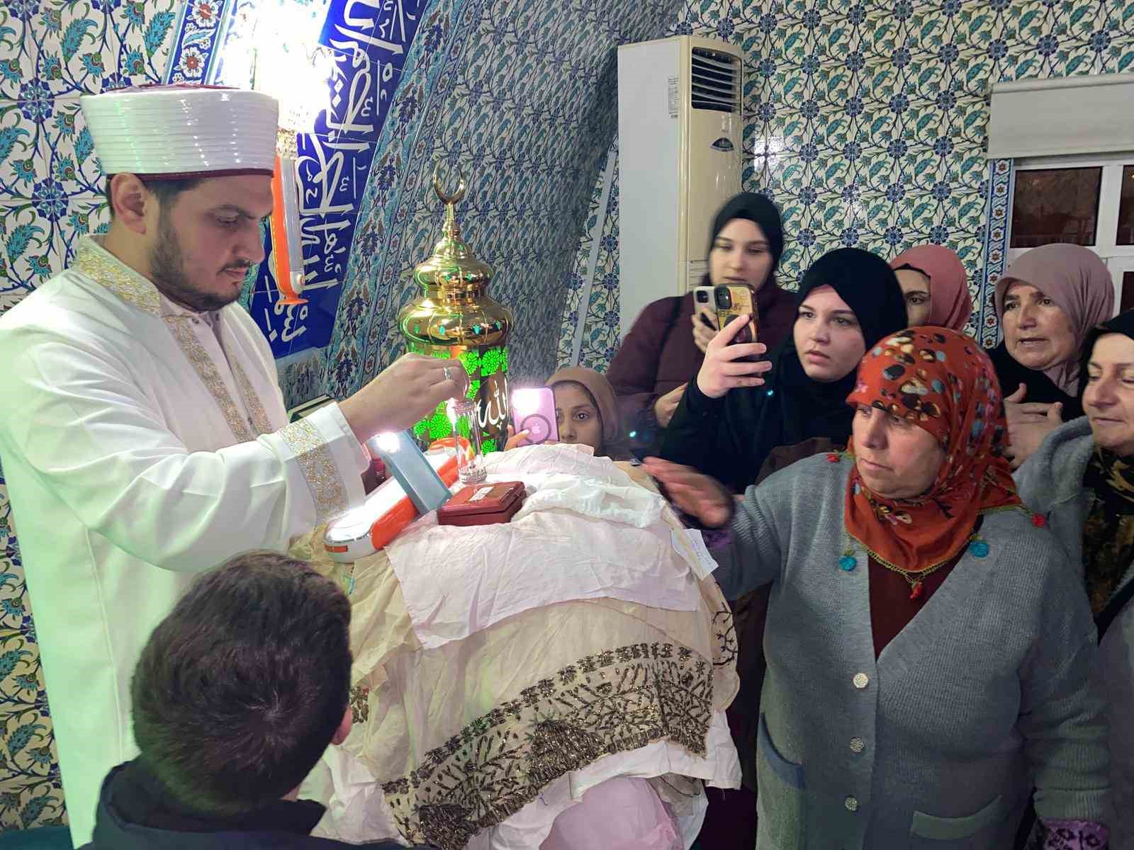 Şarköy’de Sakal-ı Şerif ziyareti yoğun ilgi gördü