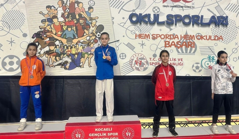 Okul sporları karate il seçmelerinde Körfez Gençlerbirliği’nden 6 madalya