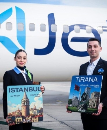 AJet, Arnavutluk başkenti Tiran seferlerini başlattı