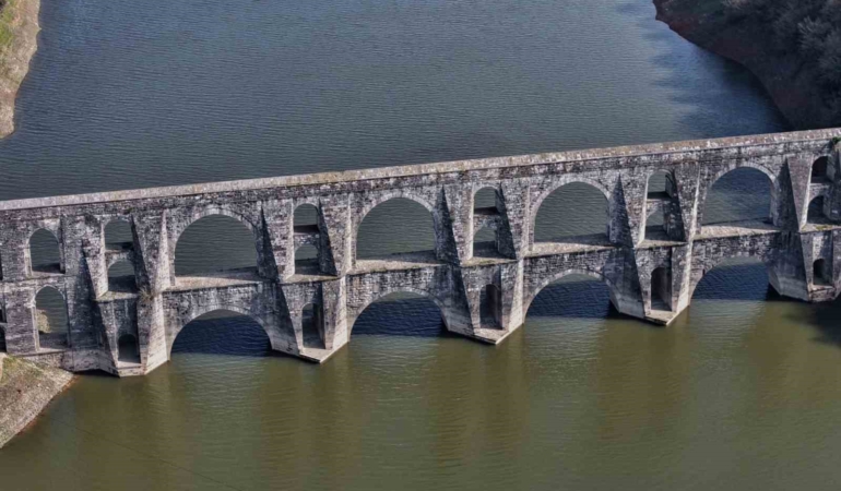 İstanbul’da barajlarda doluluk oranı yüzde 45,95 oldu; Mağlova Kemeri yeniden suyla buluştu