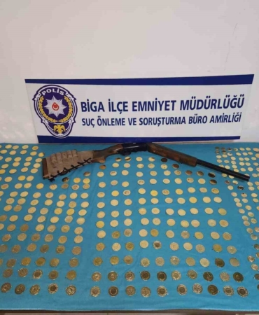 Biga’da 438 adet sahte altın ele geçirildi