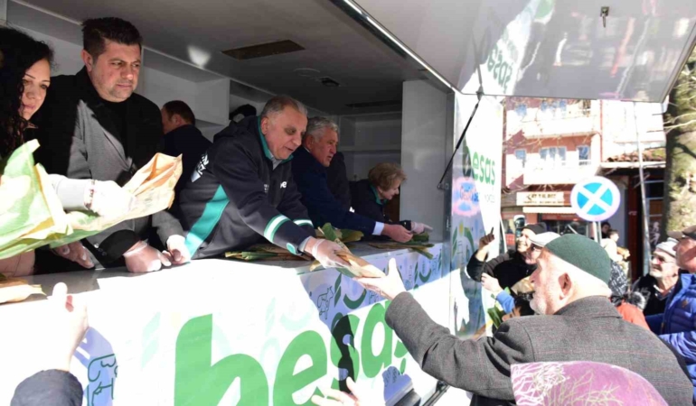 Yenişehir’de bugün pideler Büyükşehir’den