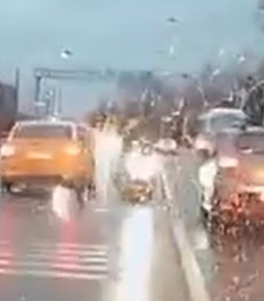 Trafik magandasının ehliyetine el konuldu