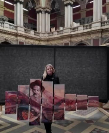 Rus ressam Kirillova’nın "Aşık Veysel Portresi" Saint Petersburg’da "Laureate" ödülüne layık görüldü