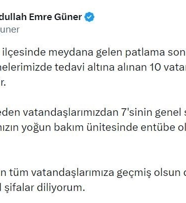 İstanbul İl Sağlık Müdürü Doç. Dr. Abdullah Emre Güner: "Tedavi altına alınan 10 vatandaşımızdan 2’si taburcu edilmiştir"