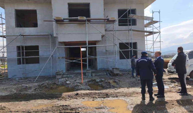 Çan Etili Köyü Jandarma Karakol İnşaatında İnceleme