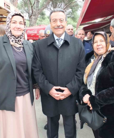 Burhaniye’de kadın muhtarlar bayramlaşma programına katıldı