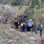 Bilecik’te otomobil takla attı: 2 yaralı