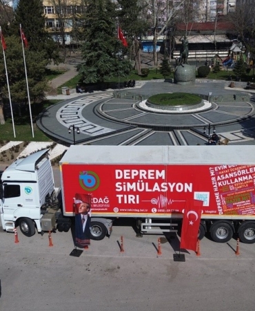 Deprem Haftası’nda simülasyon tırı sahada