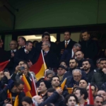 Bakan Osman Aşkın Bak ve TFF Başkanı Hacıosmanoğlu, Galatasaray - Liverpool maçında