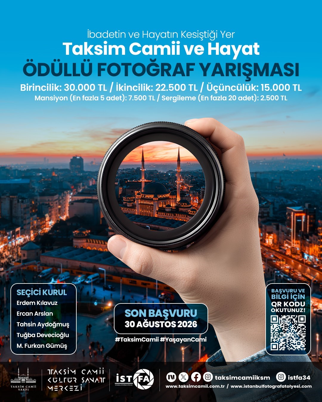 "Taksim Camii ve Hayat" fotoğraf yarışması başladı