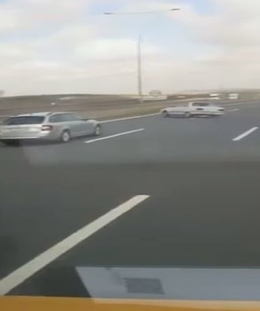 Arnavutköy’de makas atan sürücü kaza yaptı