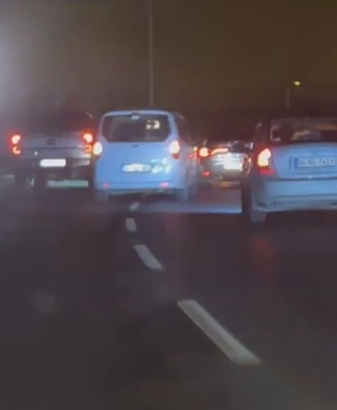 Başakşehir’de düğün konvoyu trafiği tehlikeye attı