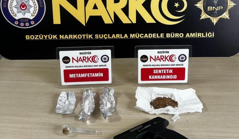 Bilecik’te uyuşturucu madde ve silah ele geçirildi