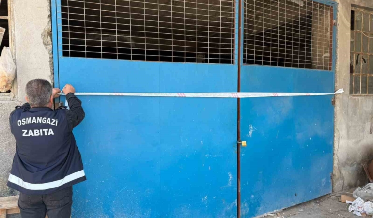 Osmangazi’de tehlikeli atık döken araca ağır ceza