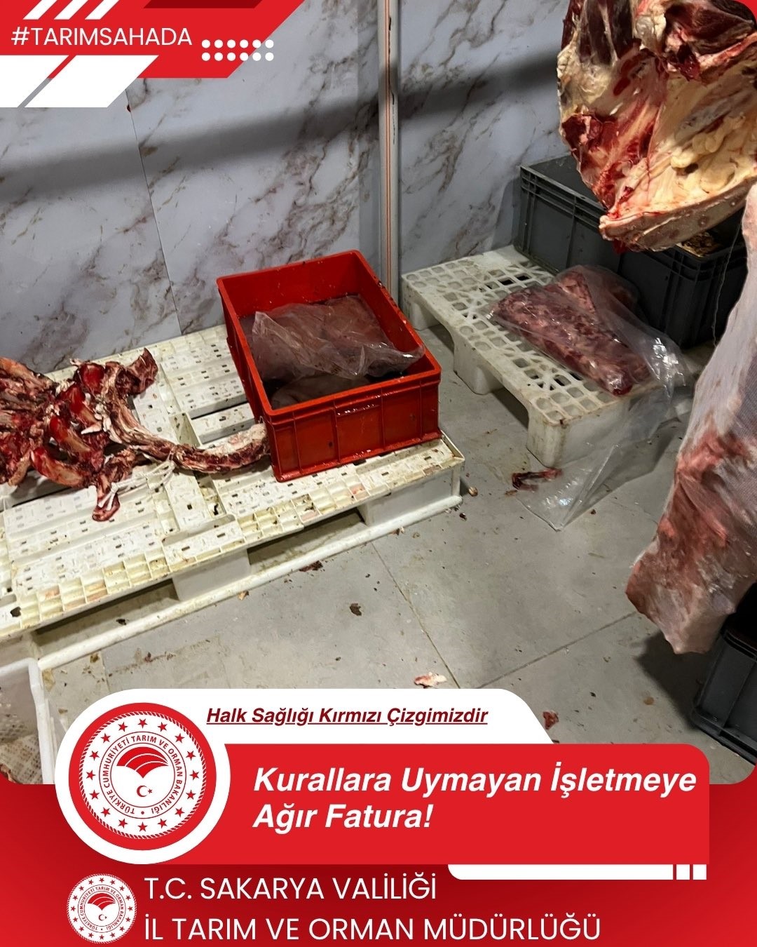 Hijyen kurallarının hiçe sayıldığı işletmeye 300 bin liranın üzerinde ceza
