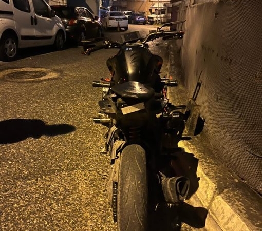 Beykoz’da abartı egzozlu motosiklet sürücüsüne 454 bin lira ceza
