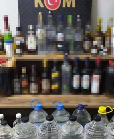 Bursa’da sahte içki operasyonu: 436 litre ele geçirildi