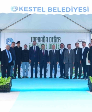 Kestel’de üreticiye 6 bin ahududu fidanı desteği