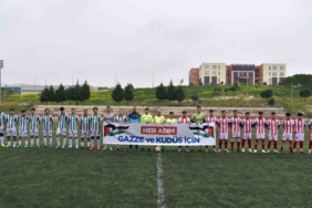 Üniversiteli sporculardan Filistin ve Gazze’ye özgürlük etkinliği