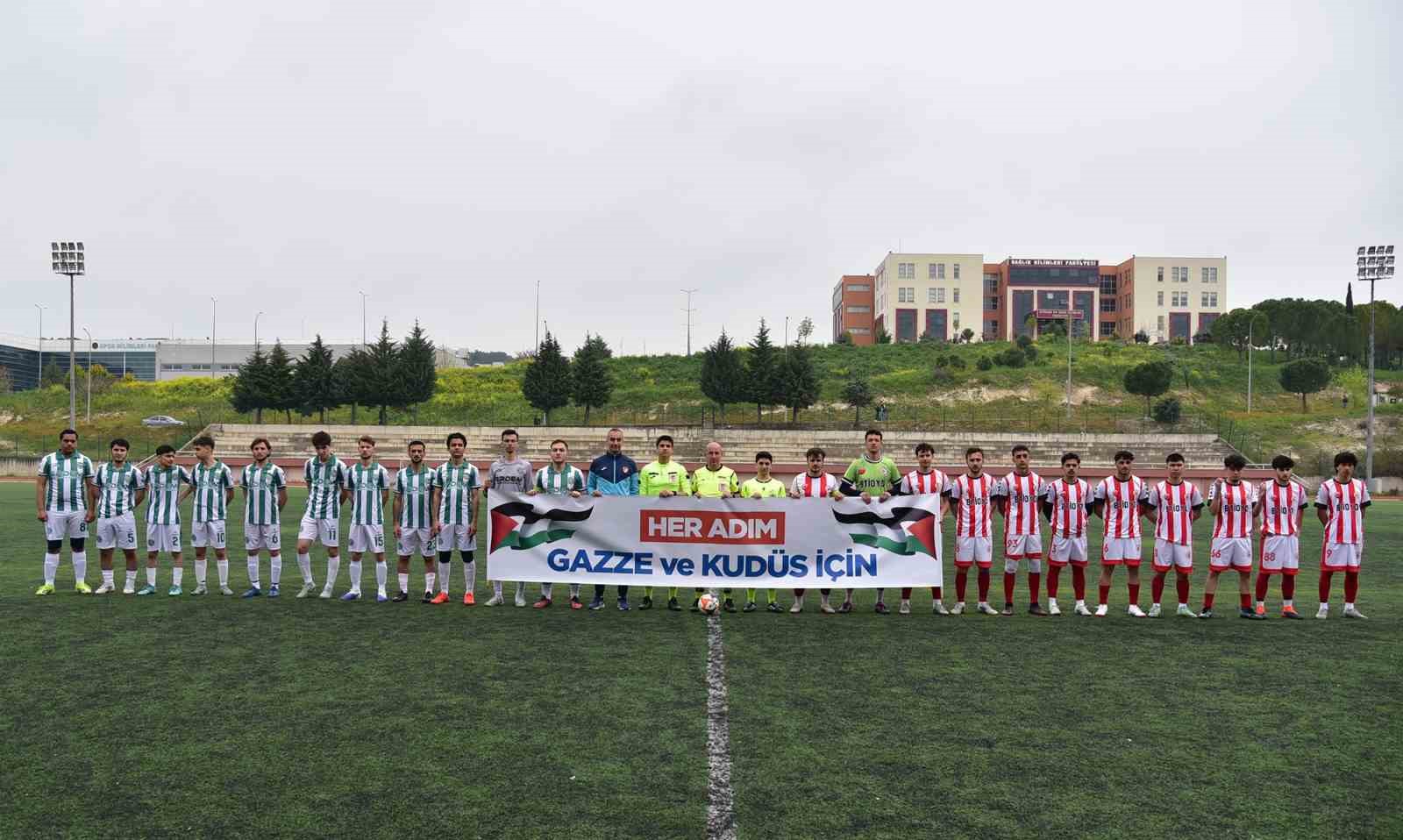 Üniversiteli sporculardan Filistin ve Gazze’ye özgürlük etkinliği