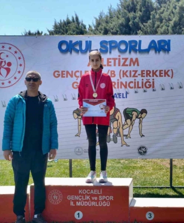 Bilecikli atletizm sporcusundan altın madalya