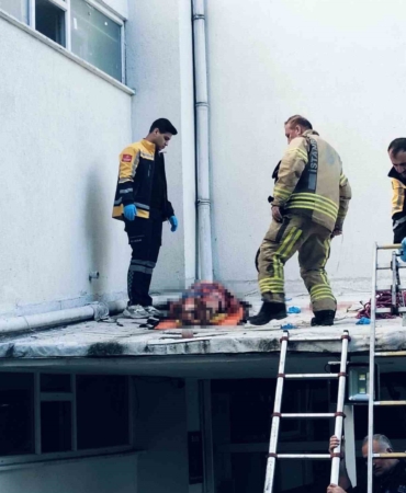 4 el silah sesi duyuldu, kadın kendini 6. kattan aşağı attı