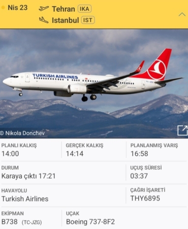 İran’da mahsur kalan THY uçağı yurda döndü