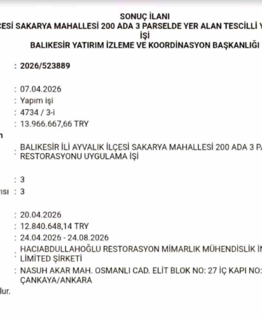 13 milyon TL’lik ihale tamamlandı, tarihi yapı yeniden hayat bulacak