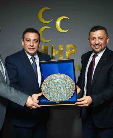 MHP Kütahya Milletvekili Erbaş’tan İl Başkanı Özkan’a ziyaret