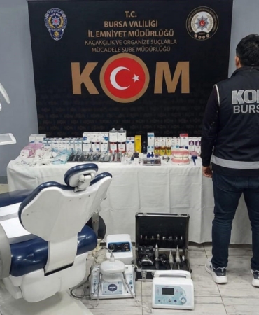 Bursa’da sahte diş muayenesine baskın: 2 gözaltı